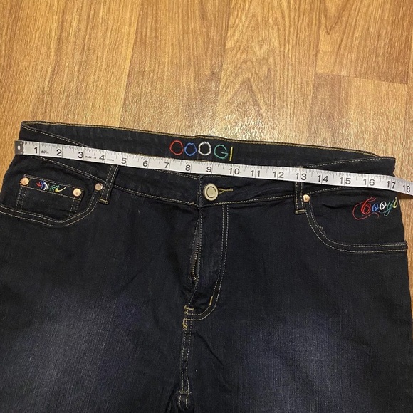 Coogi Denim Jeans Capris Cropped Colorful Embroidered Pockets‎ Wmns Size 17/18 - Picture 6 of 7